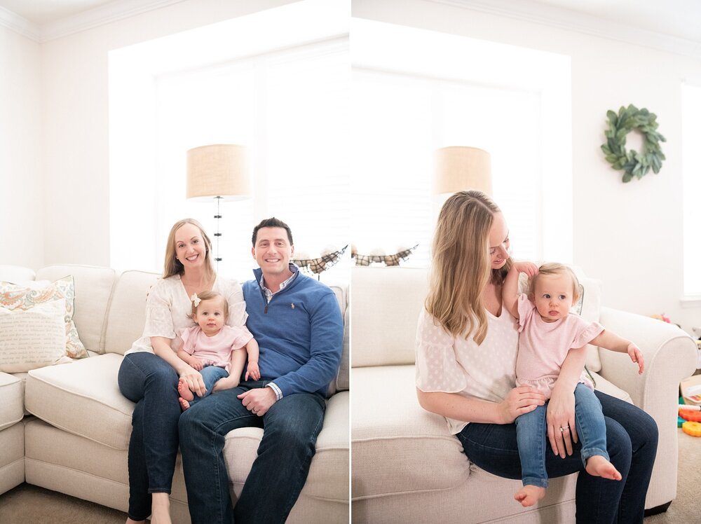 Wendy Zook Photography | In home lifestyle session, Frederick MD family photographer, one year birthday photos, first birthday, lifestyle portraits at home, Maryland lifestyle photographer