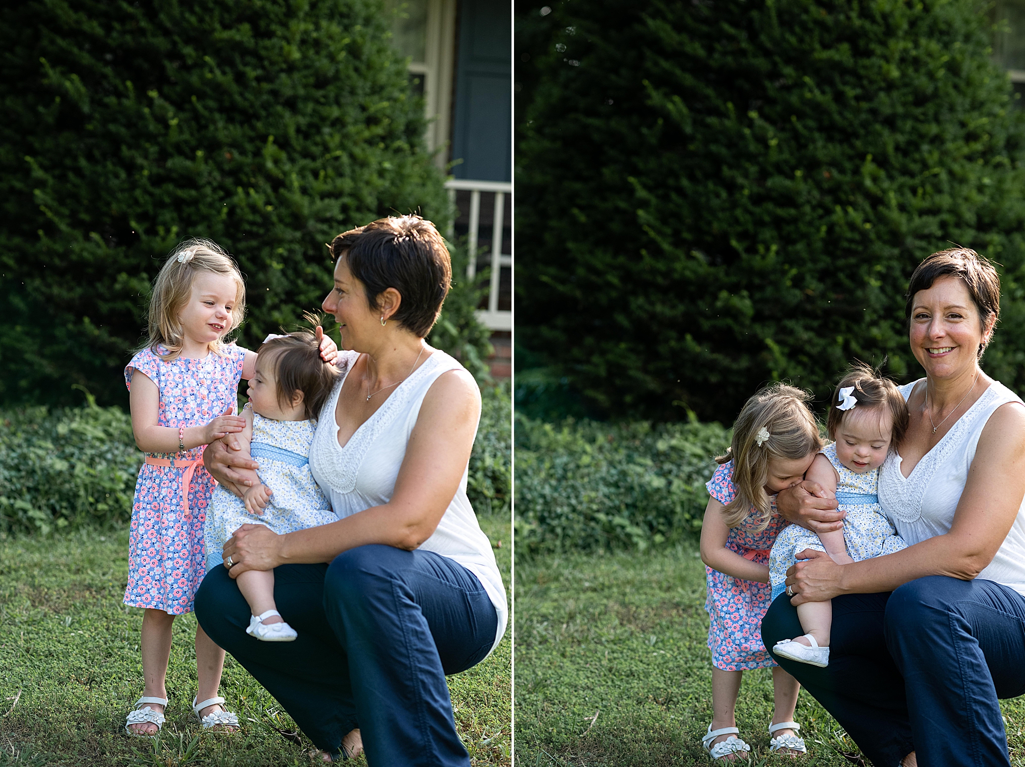 Maryland family portraits for baby girl's first birthday