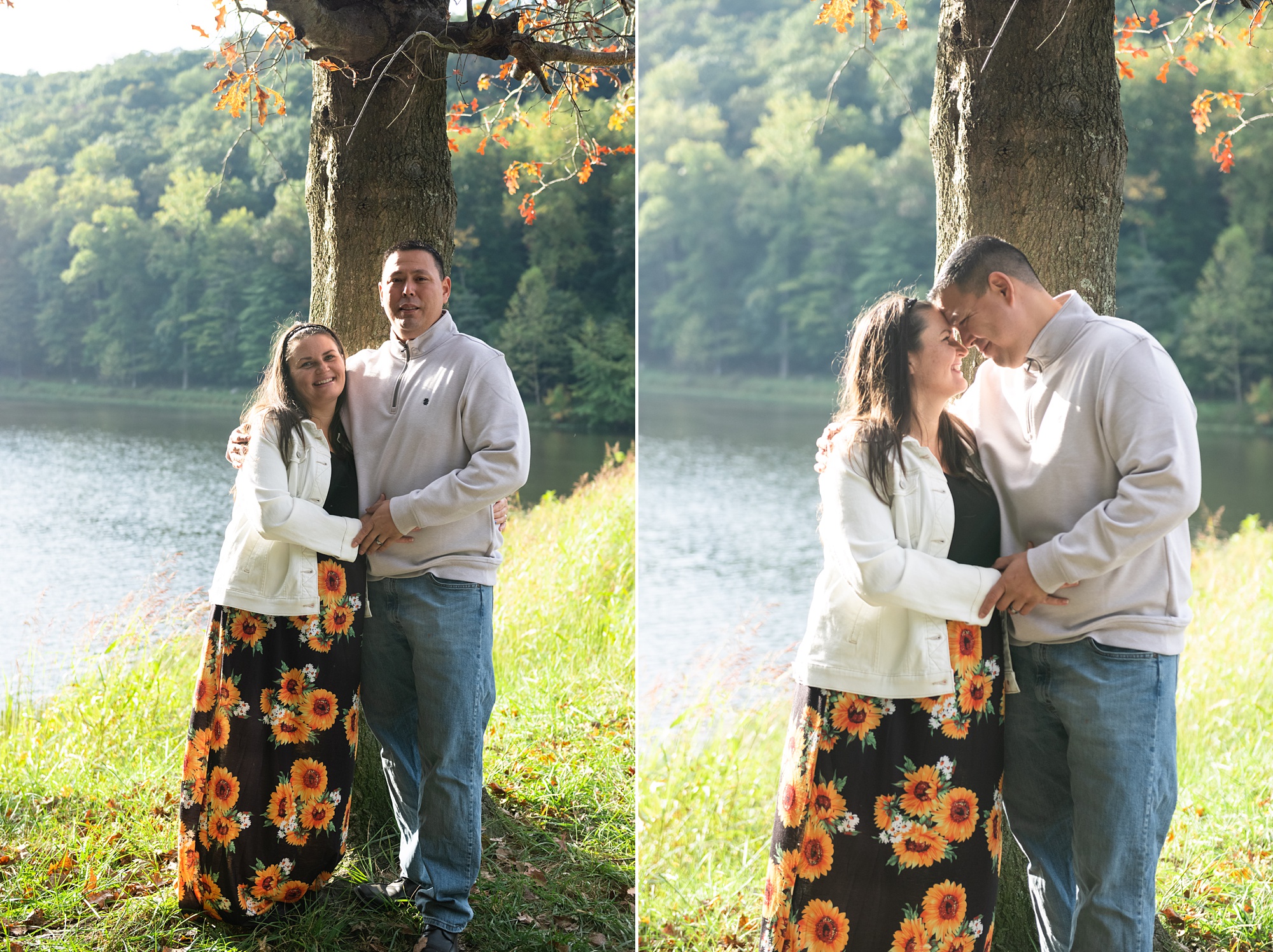 Lake Linganore maternity portraits in the fall