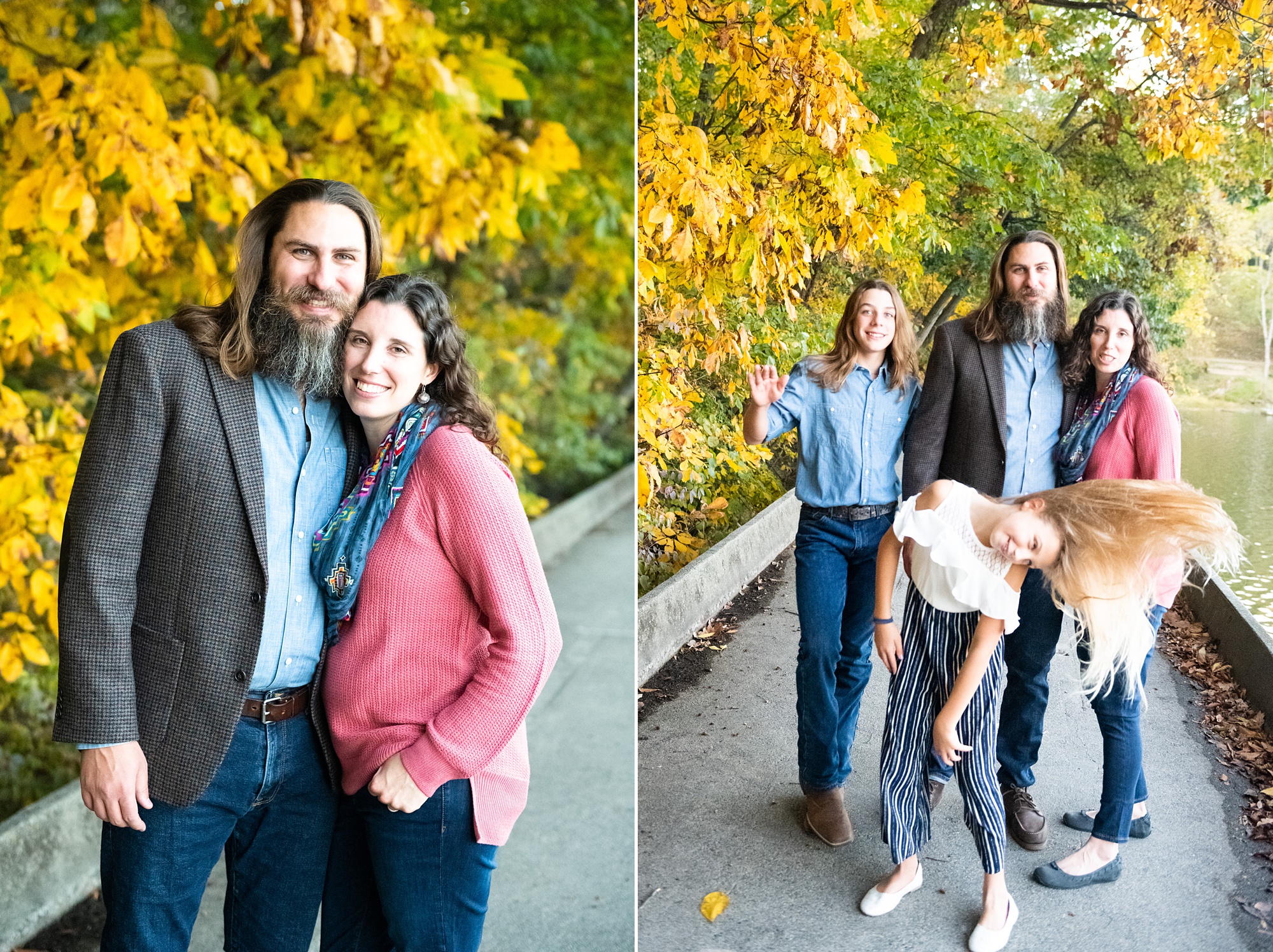 lakeside family photos in the fall with Wendy Zook 