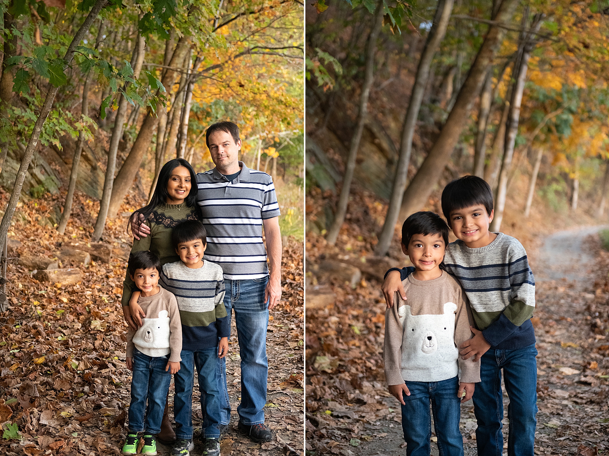 Lake Linganore family photo session in the fall with Wendy Zook