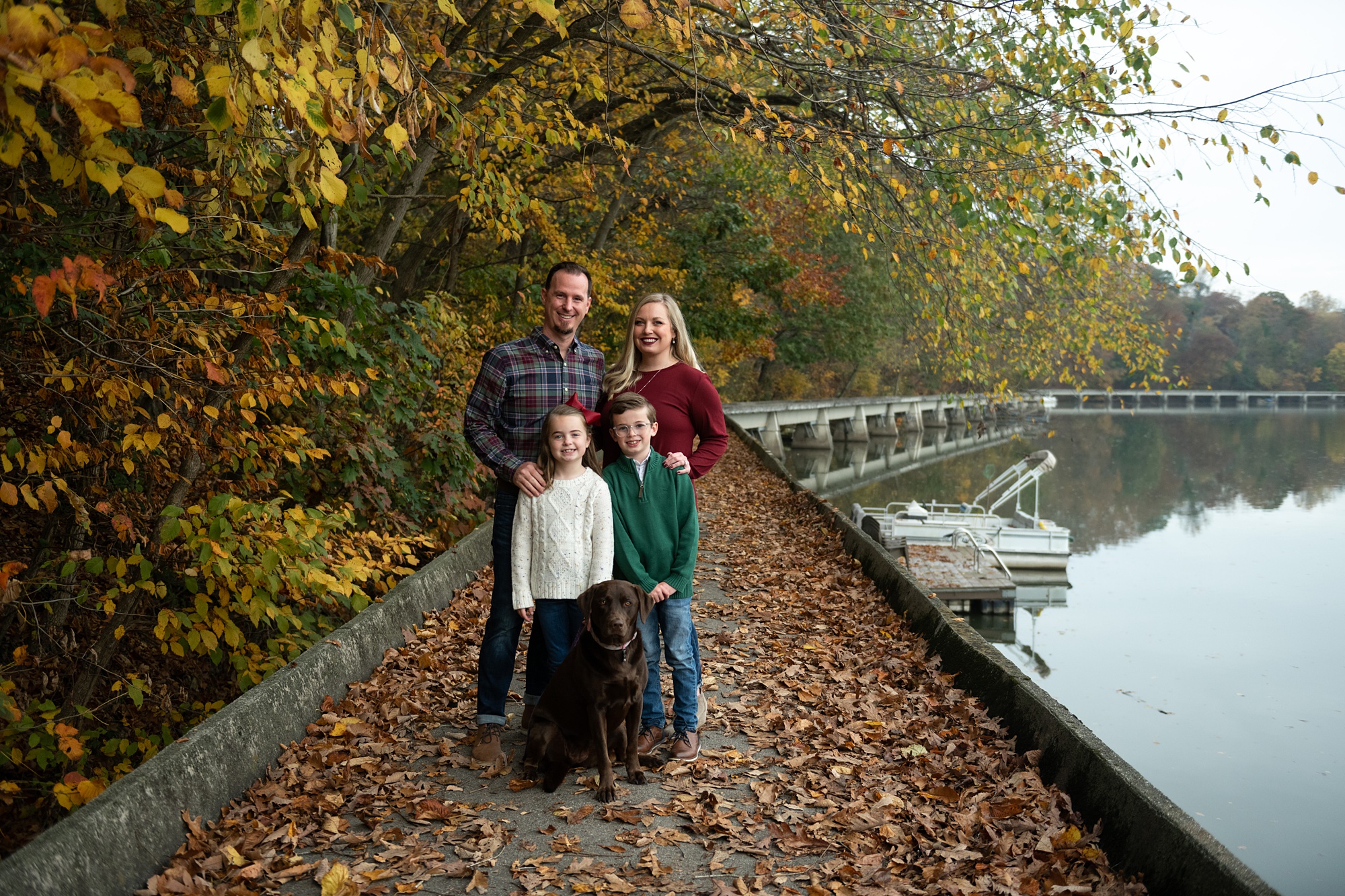 Maryland family photographer captures portraits along Lake Linganore