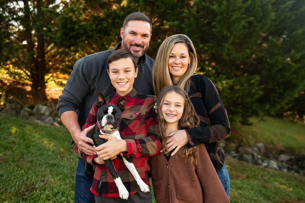 Outdoor photo session location chosen for comfort and safety