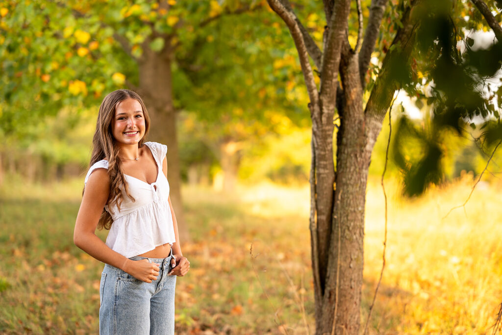 High school senior photography session highlighting personality