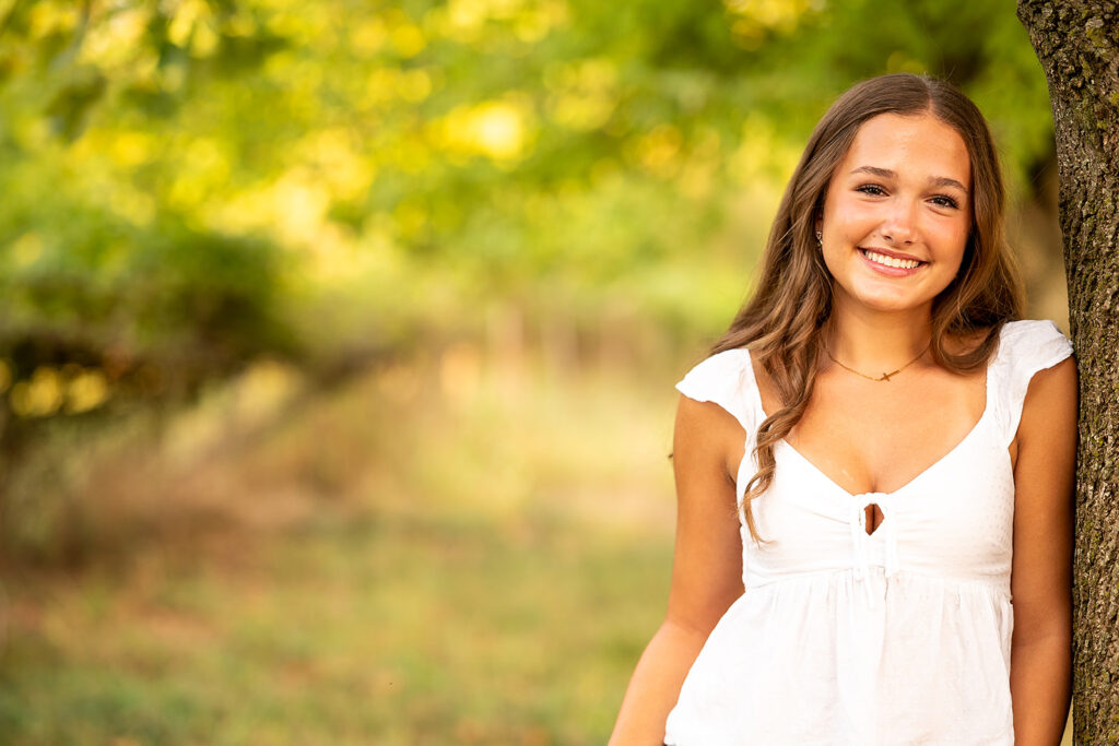 High school senior photography session highlighting personality