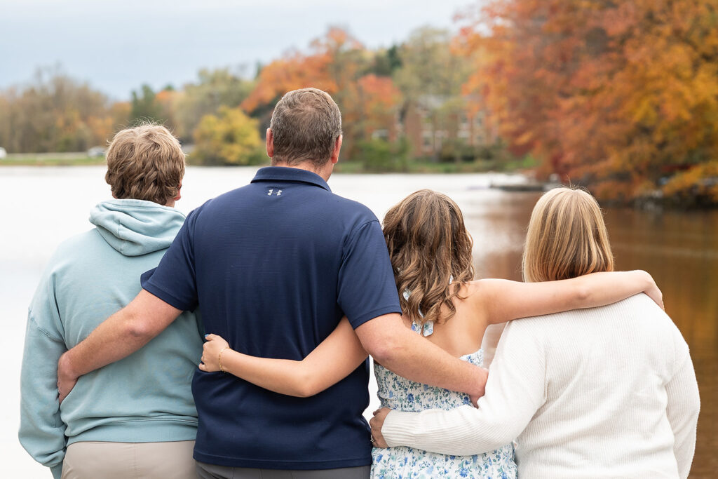 Outdoor photo session location chosen for comfort and safety