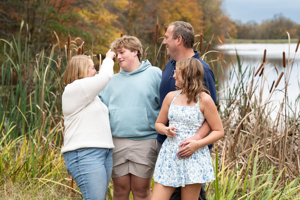 Outdoor photo session location chosen for comfort and safety