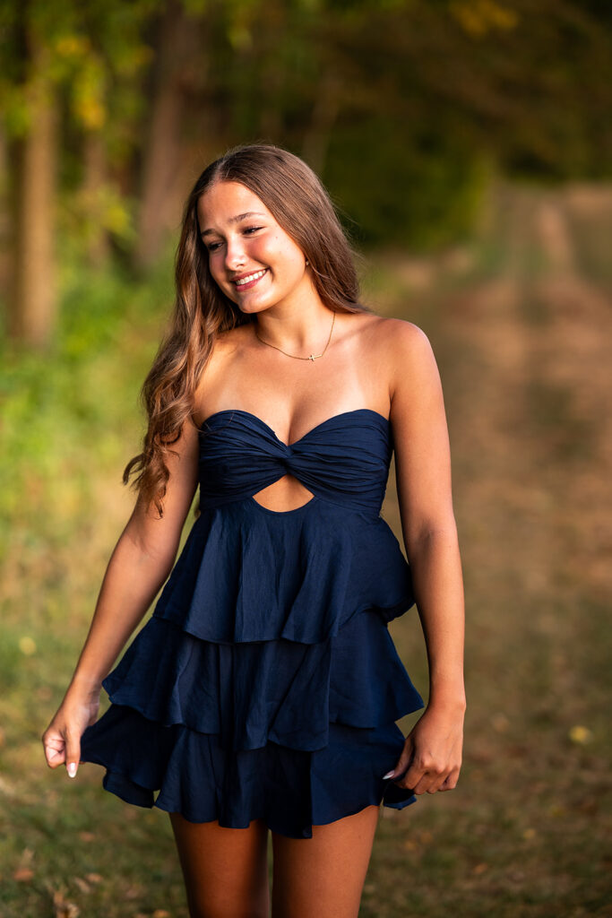 High school senior photography session highlighting personality