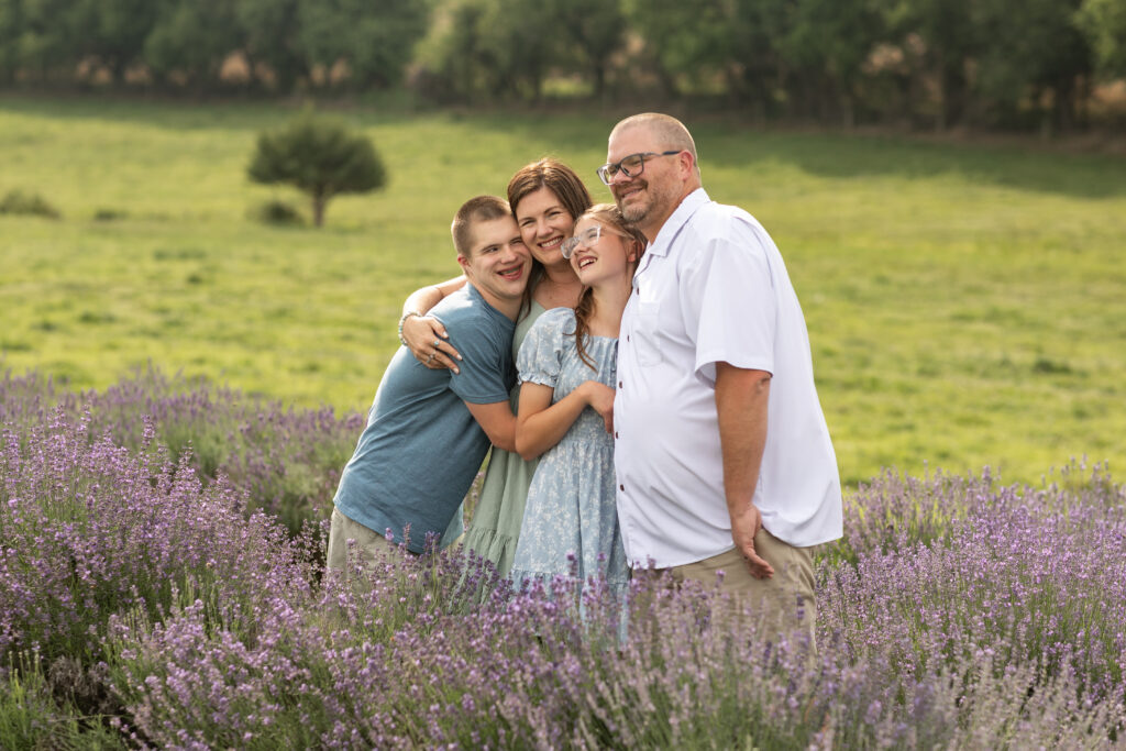 We got our own photos taken this year. I love this image of me, my husband, Scott, and our kids, Zach, and Addie. 